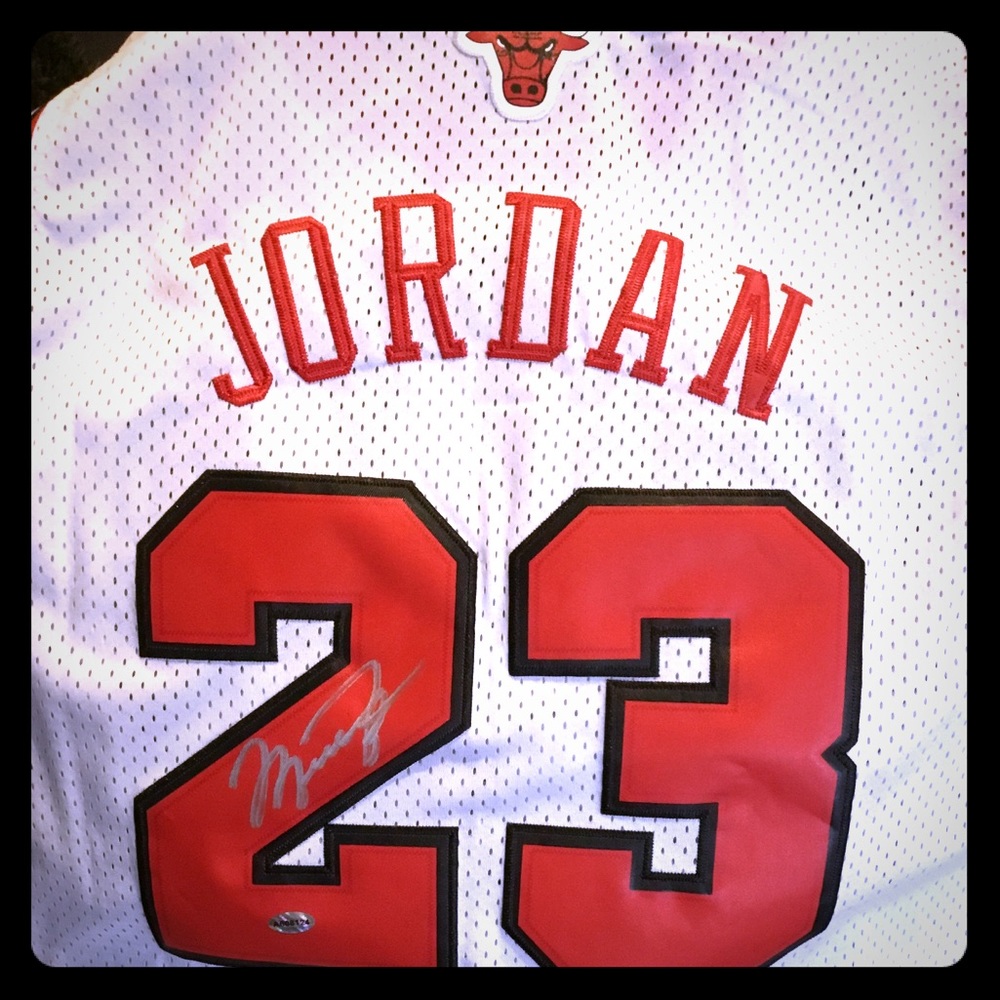 Signed Michael Jordan Jersey